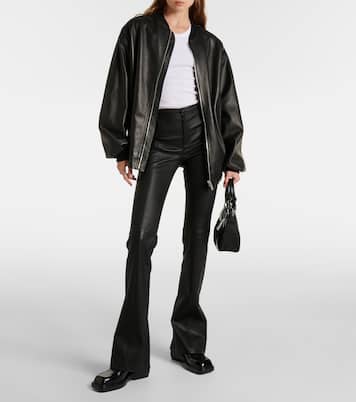 Pantaloni flared Kam in pelle | Stouls