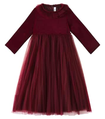 Abito in velluto con tulle | Il Gufo