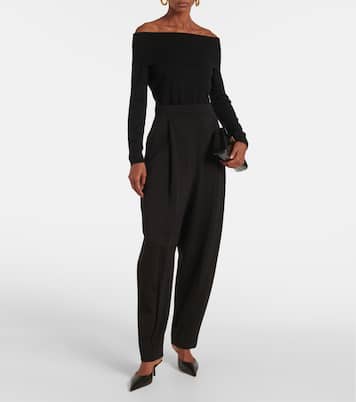 Off-shoulder cashmere sweater | Jardin des Orangers