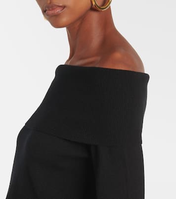 Off-shoulder cashmere sweater | Jardin des Orangers