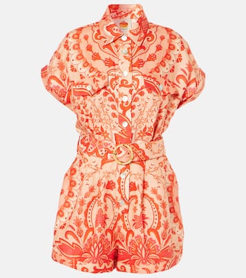 Combi-short en lin à fleurs | Farm Rio