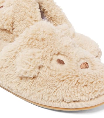 Slippers in teddy con orsetto | Rylee + Cru