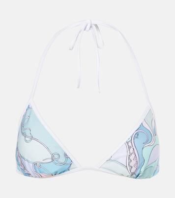 Haut de bikini triangle imprimé | Pucci
