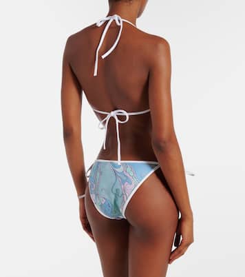 Haut de bikini triangle imprimé | Pucci