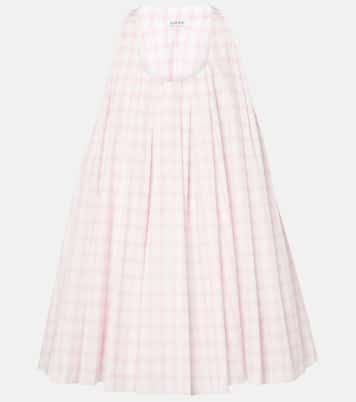 Abito corto Trapeze in cotone | Loewe
