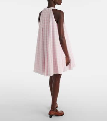 Abito corto Trapeze in cotone | Loewe
