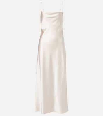 Sense Of Shine draped silk-blend slip dress | Dorothee Schumacher