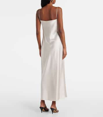 Sense Of Shine draped silk-blend slip dress | Dorothee Schumacher
