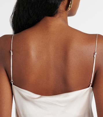Sense Of Shine draped silk-blend slip dress | Dorothee Schumacher