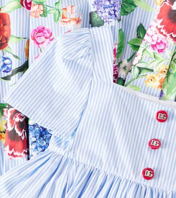 Bedrucktes Kleid aus Baumwolle | Dolce&Gabbana Kids
