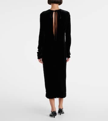 Abito midi in raso | Miu Miu
