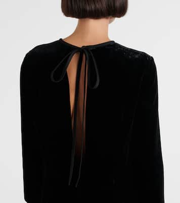 Abito midi in raso | Miu Miu
