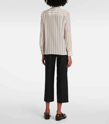 Blusa Angelique in seta a righe | Nili Lotan