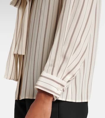 Blusa Angelique in seta a righe | Nili Lotan