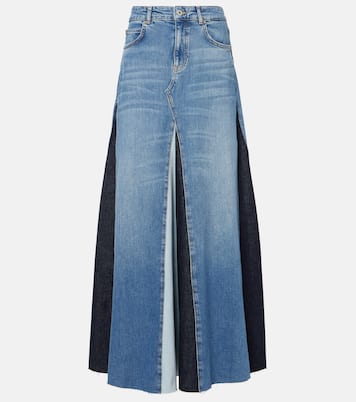Gonna lunga di jeans patchwork | AG Jeans