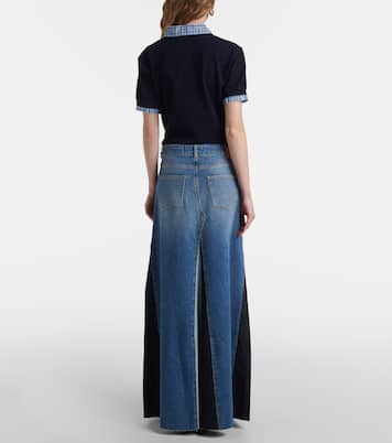 Gonna lunga di jeans patchwork | AG Jeans