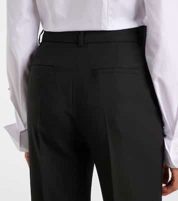 Oxalis virgin wool canvas flared pants | Sportmax