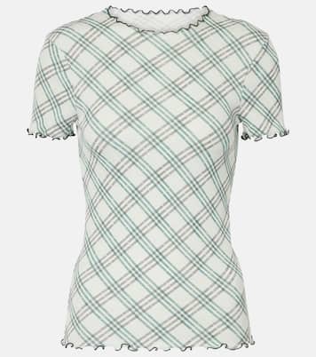 T-shirt Burberry Check in lana | Burberry