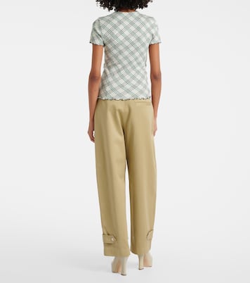 T-shirt Burberry Check in lana | Burberry