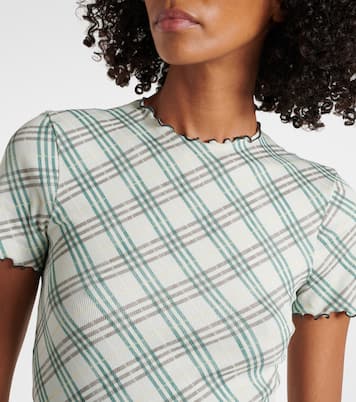 T-shirt Burberry Check in lana | Burberry