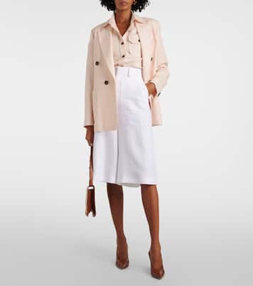 High-Rise Culottes Drake aus Leinen | Loro Piana