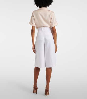 High-Rise Culottes Drake aus Leinen | Loro Piana