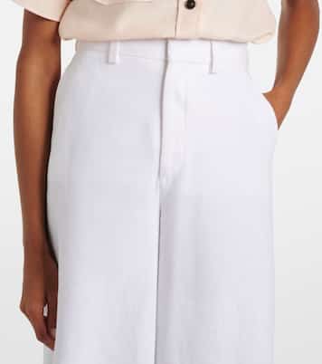 High-Rise Culottes Drake aus Leinen | Loro Piana