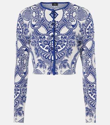 케이블 니트 크롭 카디건 | Etro