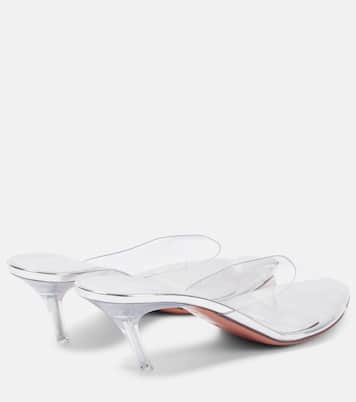 Mules Alexa Glass 60 en PVC | Amina Muaddi
