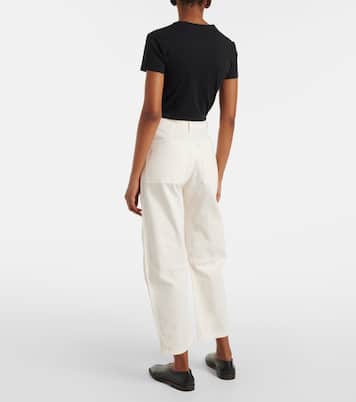 Weite Hose Brylie aus Baumwoll-Twill | Velvet