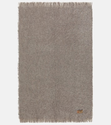 Madornale fringed wool-blend blanket | The House of Lyria