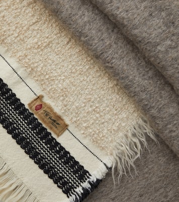 Madornale fringed wool-blend blanket | The House of Lyria