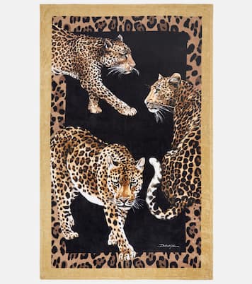 Telo mare Leopardo in cotone | Dolce&Gabbana Casa