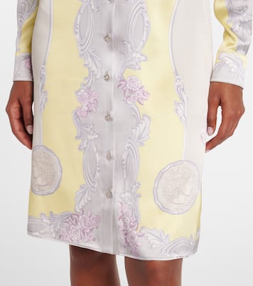 Robe chemise Medusa Cameo en soie  | Versace