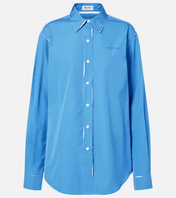 Cotton poplin shirt | Miu Miu