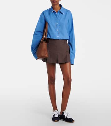 Cotton poplin shirt | Miu Miu