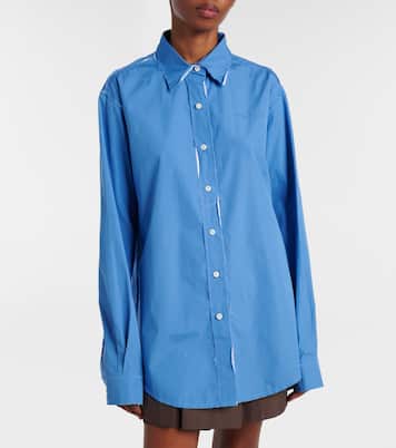 Cotton poplin shirt | Miu Miu