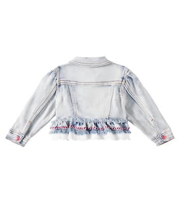 Chaqueta en denim bordada | Monnalisa