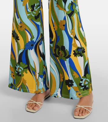 Acidic floral jersey wide-leg pants | Christopher Esber