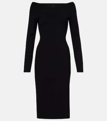 Off-Shoulder-Midikleid aus Jersey | Stella McCartney