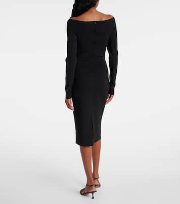 Off-Shoulder-Midikleid aus Jersey | Stella McCartney