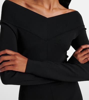 Off-Shoulder-Midikleid aus Jersey | Stella McCartney