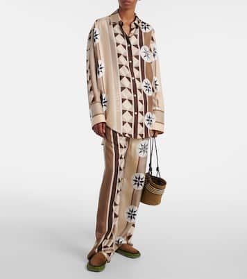 Paula's Ibiza - Camicia in seta con stampa | Loewe
