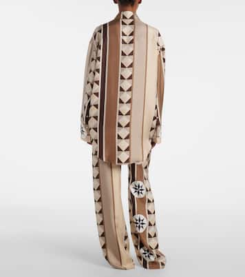 Paula's Ibiza - Camicia in seta con stampa | Loewe