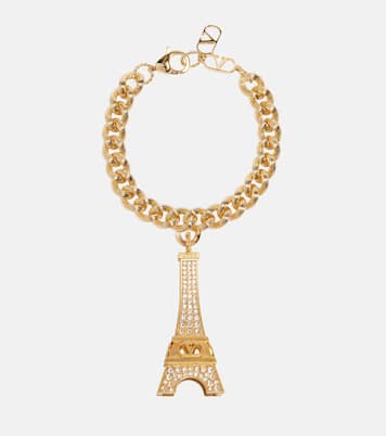 Eiffeltower crystal-embellished bracelet | Valentino