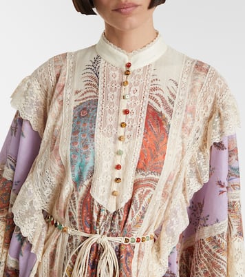 Robe Rhiannon brodée à fleurs | Zimmermann