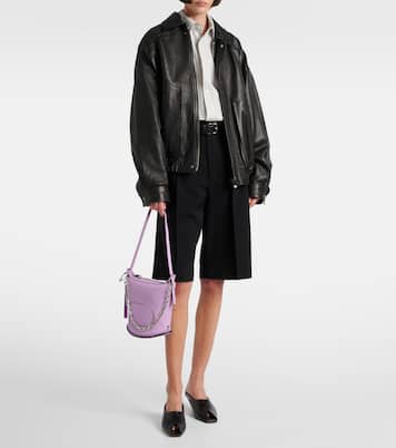Schultertasche Pin Twist aus Leder | Delvaux