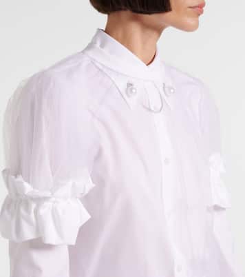 Top in tulle trasparente | Noir Kei Ninomiya