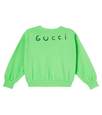 Felpa in jersey di cotone con stampa | Gucci Kids