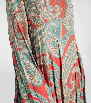 Miniabito plissé con stampa paisley | Etro